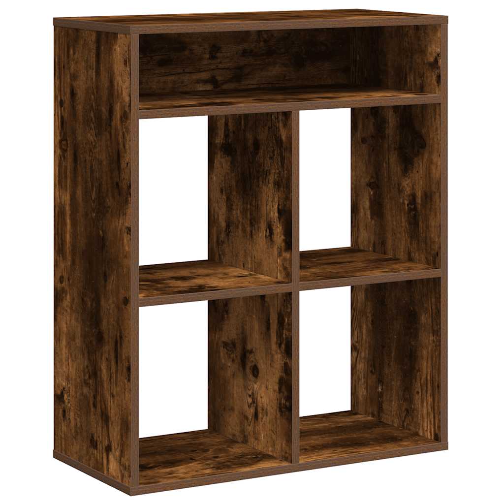 Bookcase, smoky oak, 66x31x80 cm, engineered wood