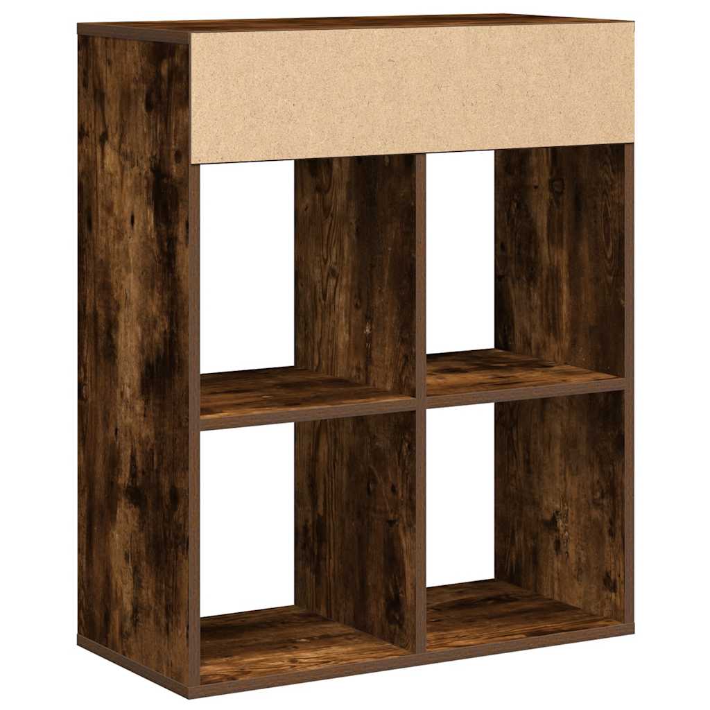 Bookcase, smoky oak, 66x31x80 cm, engineered wood