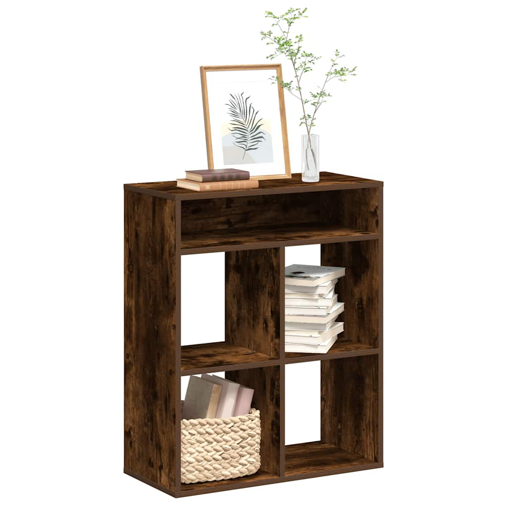 Bookcase, smoky oak, 66x31x80 cm, engineered wood