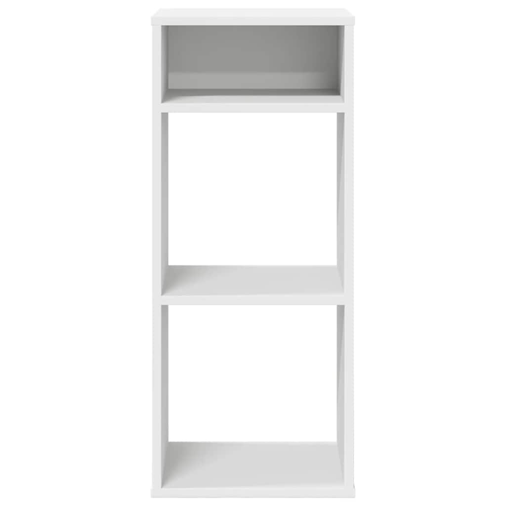 Bookcase, white, 34x31x80 cm, processed wood