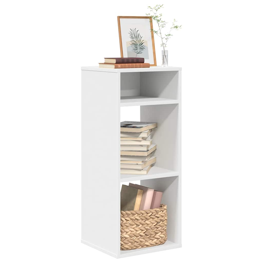 Bookcase, white, 34x31x80 cm, processed wood