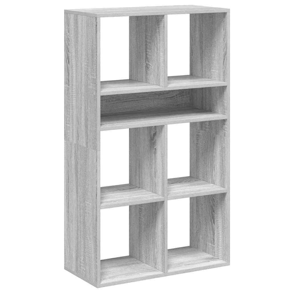 Bookcase, sonoma grey, 66x31x112 cm, engineered wood