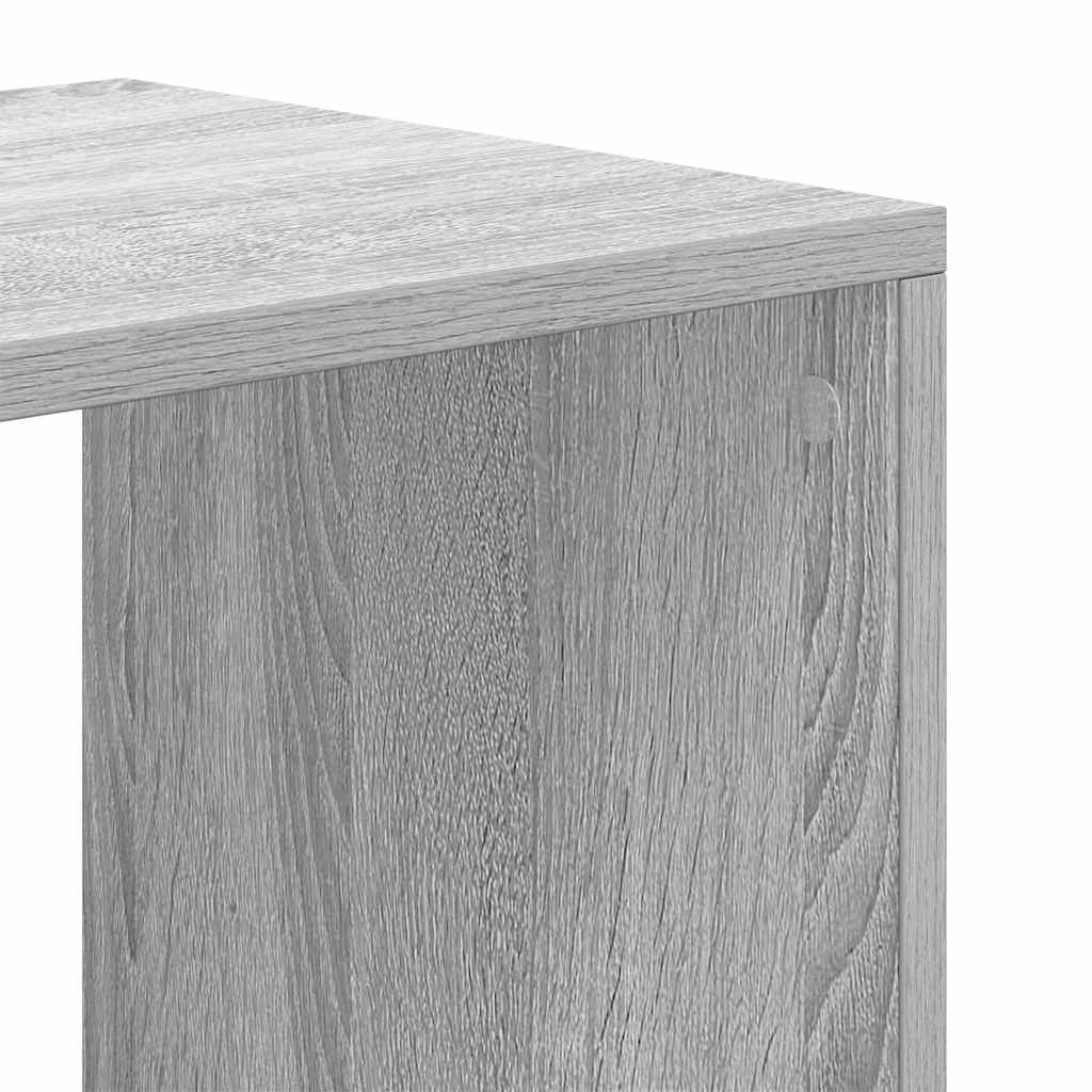 Bookcase, sonoma grey, 66x31x112 cm, engineered wood