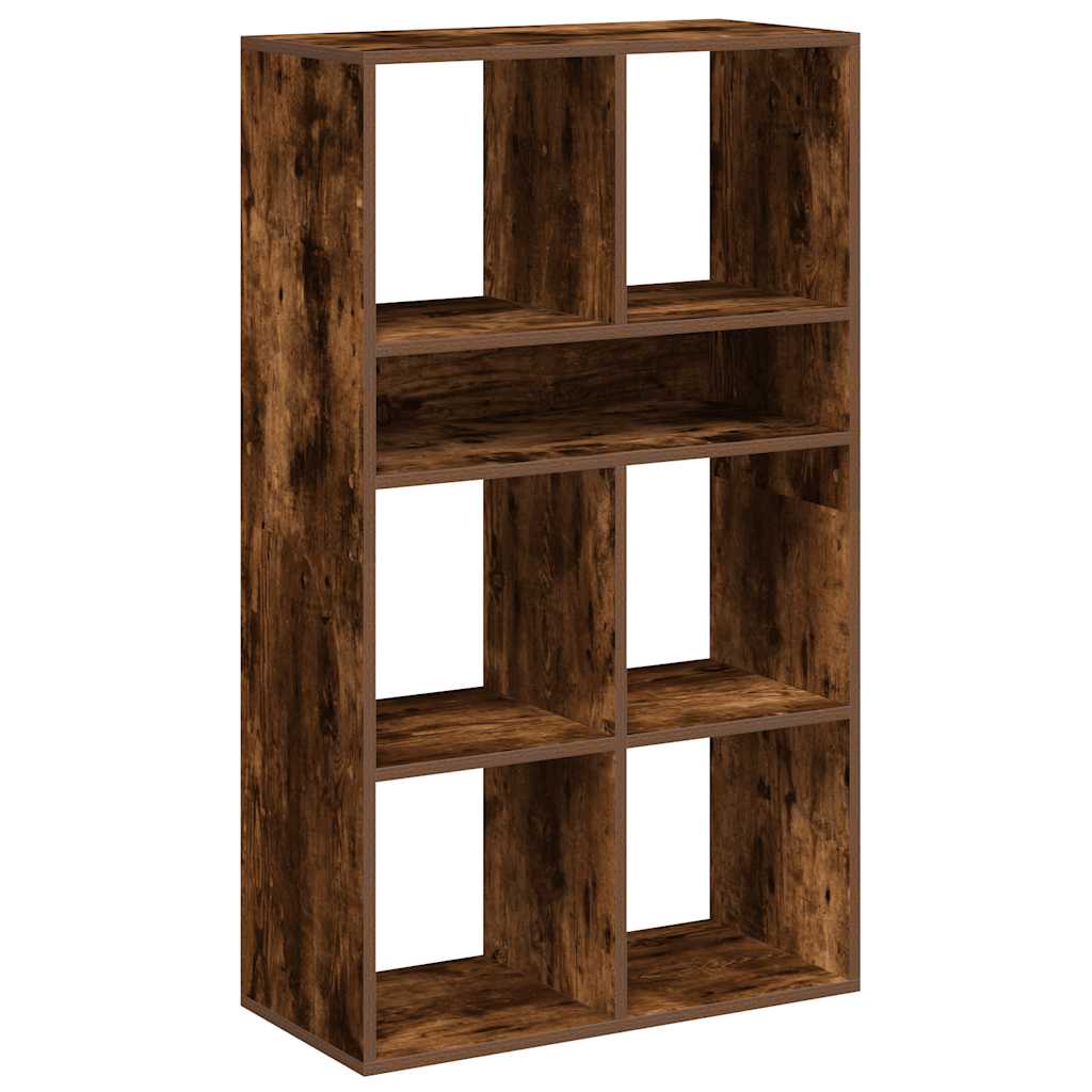 Bookcase, smoky oak, 66x31x112 cm, engineered wood