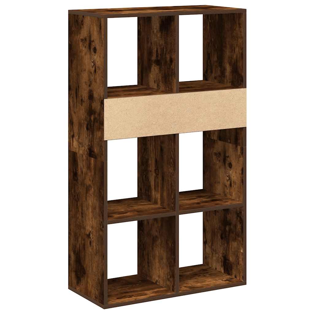 Bookcase, smoky oak, 66x31x112 cm, engineered wood