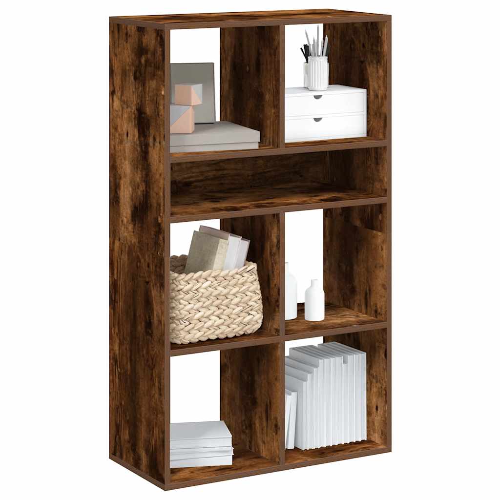 Bookcase, smoky oak, 66x31x112 cm, engineered wood