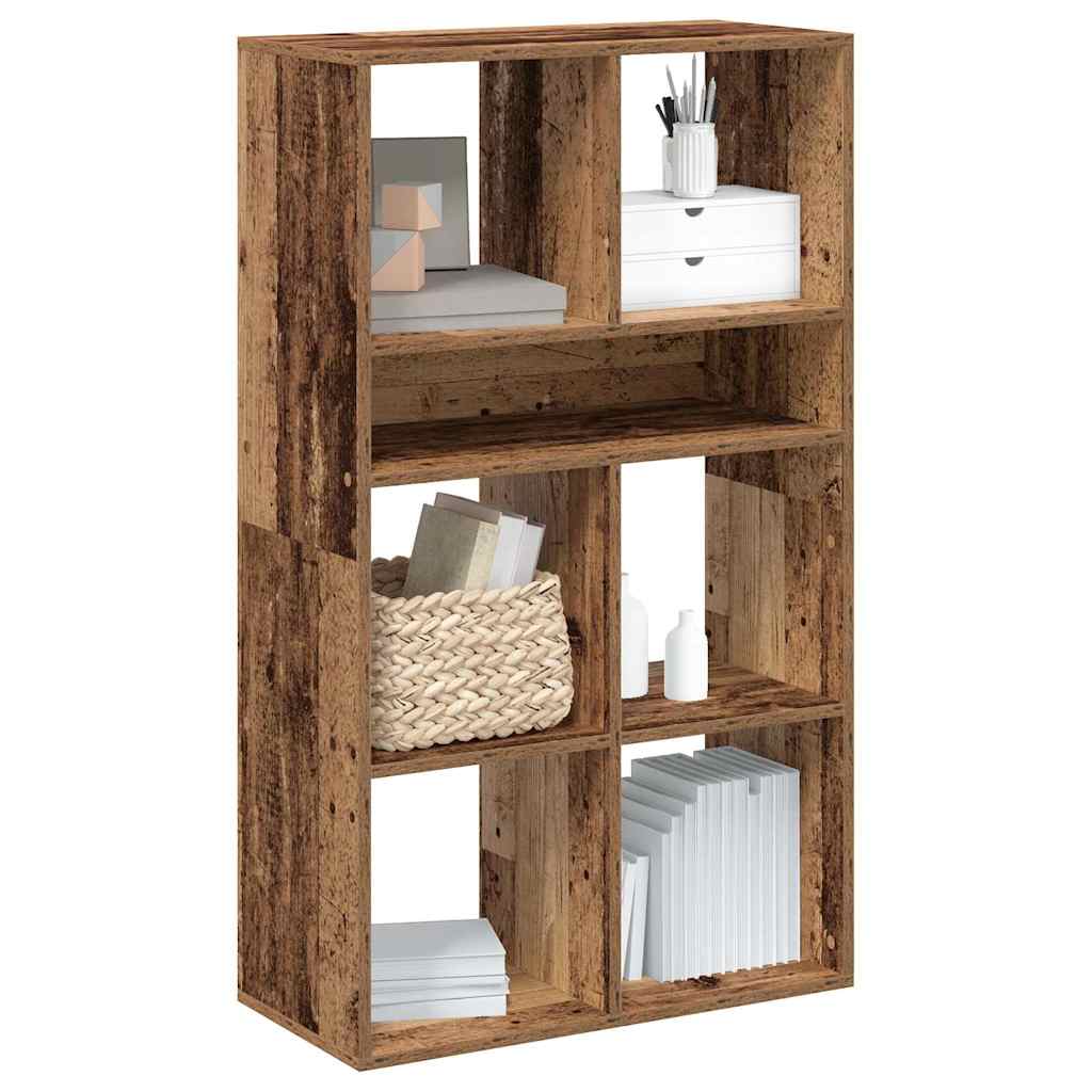 Bookcase, old wood, 66x31x112 cm, processed wood