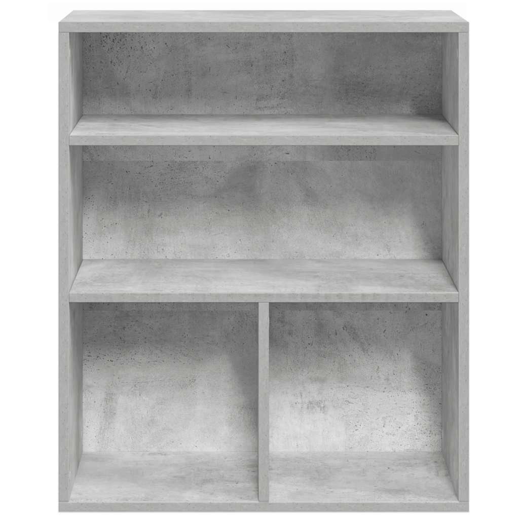 Bookcase, concrete gray, 60x30x71.5 cm, processed wood