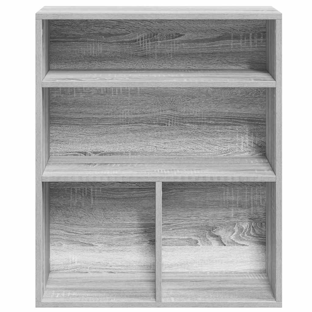 Bookcase, sonoma grey, 60x30x71.5 cm, engineered wood