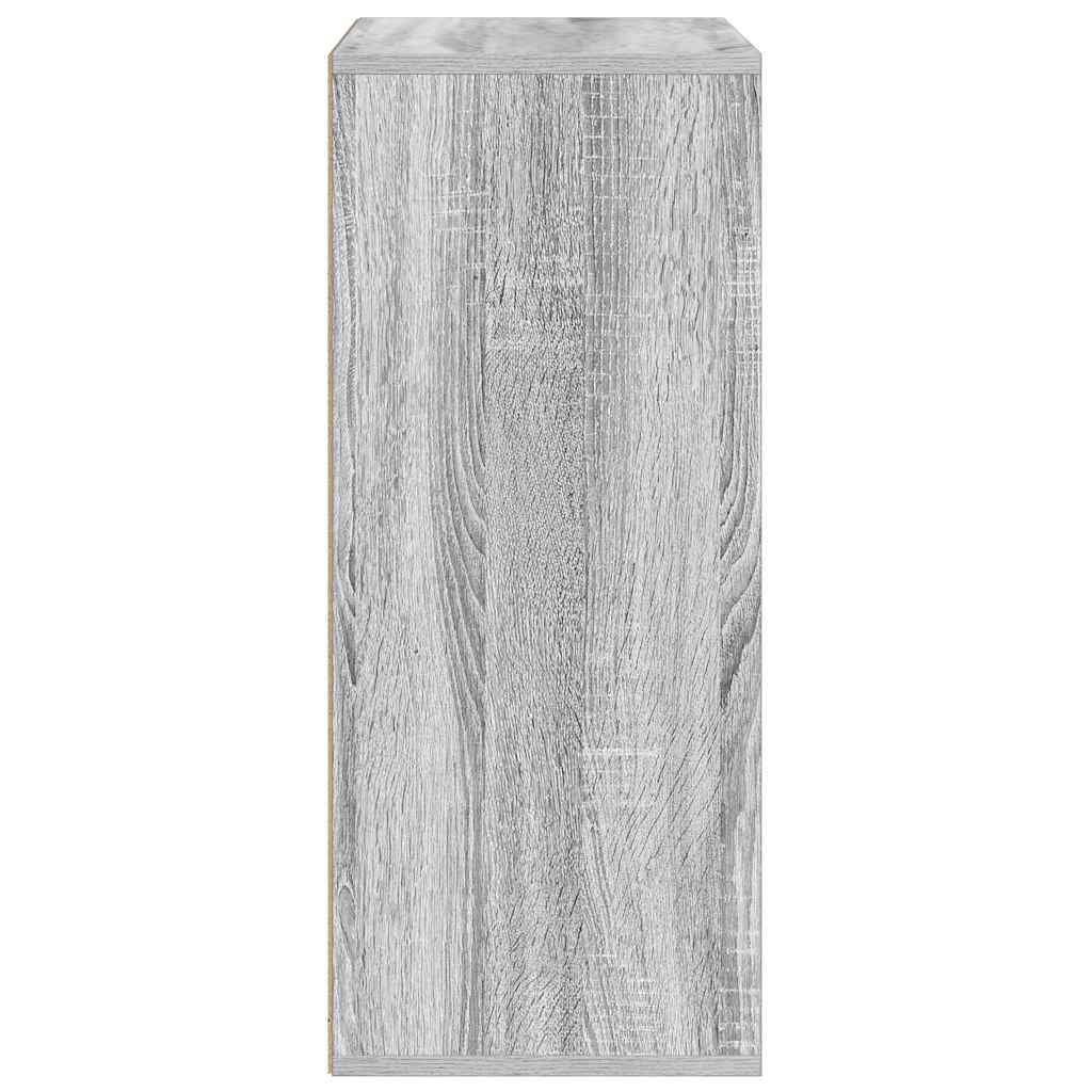 Bookcase, sonoma grey, 60x30x71.5 cm, engineered wood