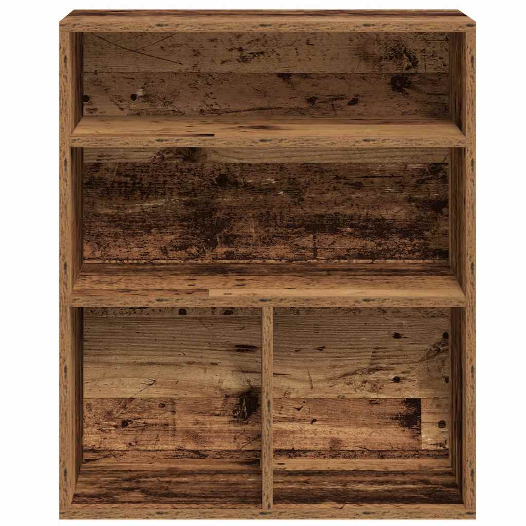 Bookcase, old wood, 60x30x71.5 cm, processed wood