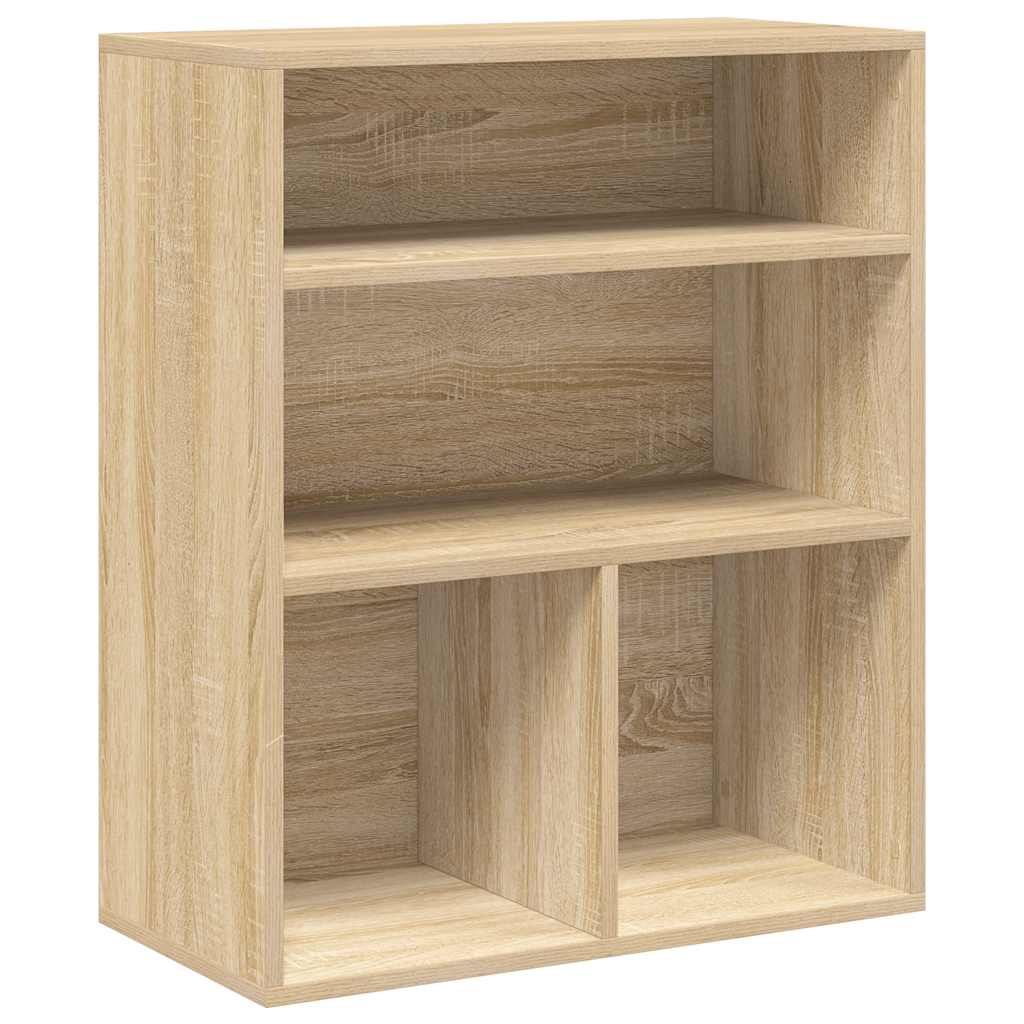 Bookcase, Sonoma oak, 60x30x71.5 cm, engineered wood