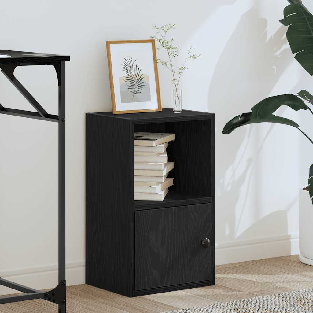 Bookcase Black Oak 31x24x52 cm Processed wood