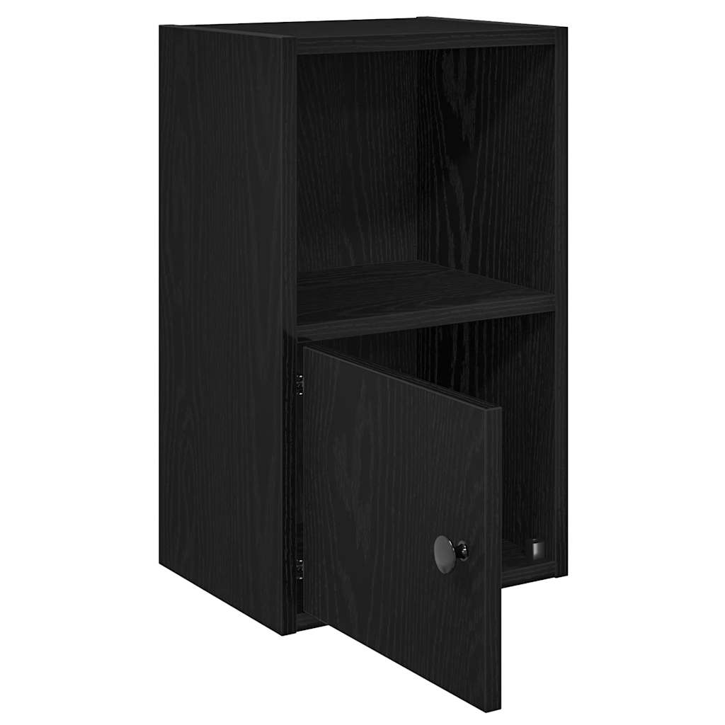 Bookcase Black Oak 31x24x52 cm Processed wood