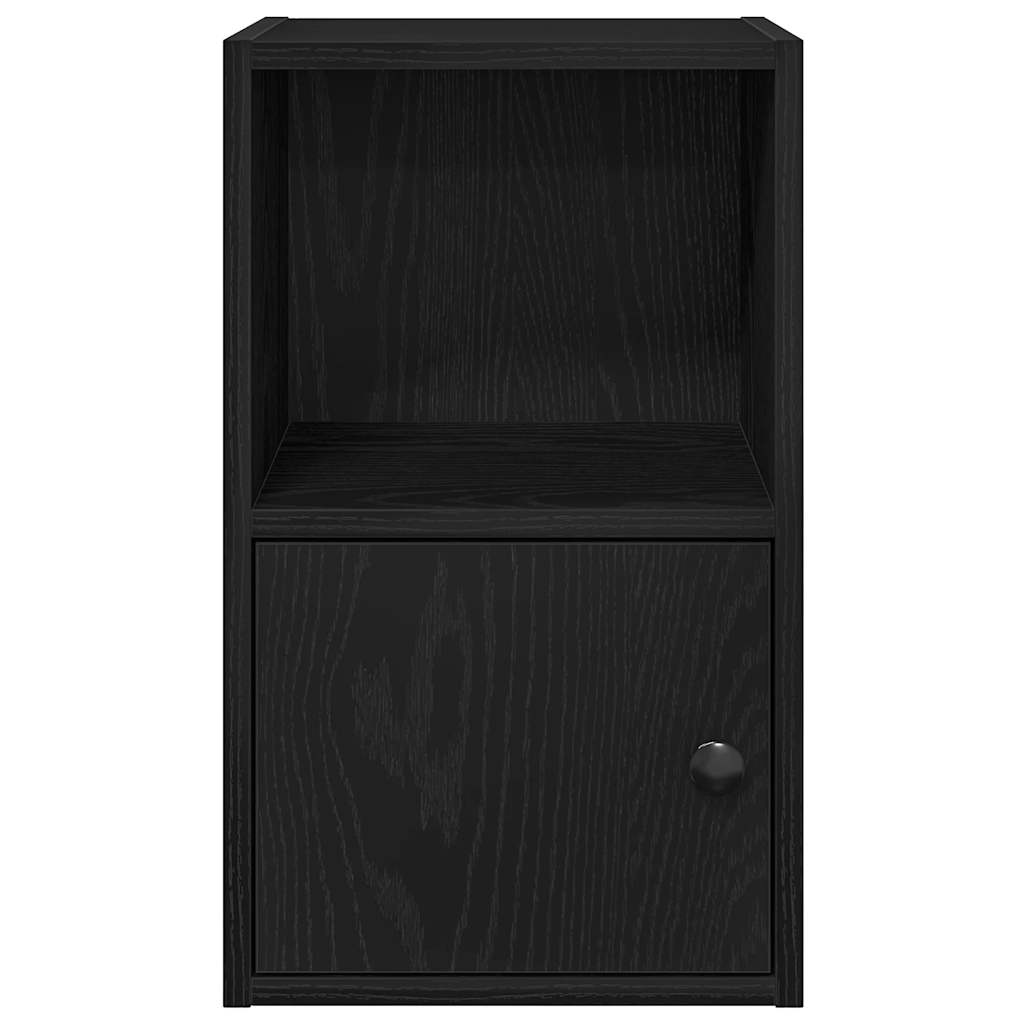 Bookcase Black Oak 31x24x52 cm Processed wood