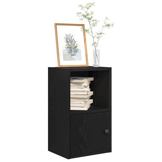 Bookcase Black Oak 31x24x52 cm Processed wood