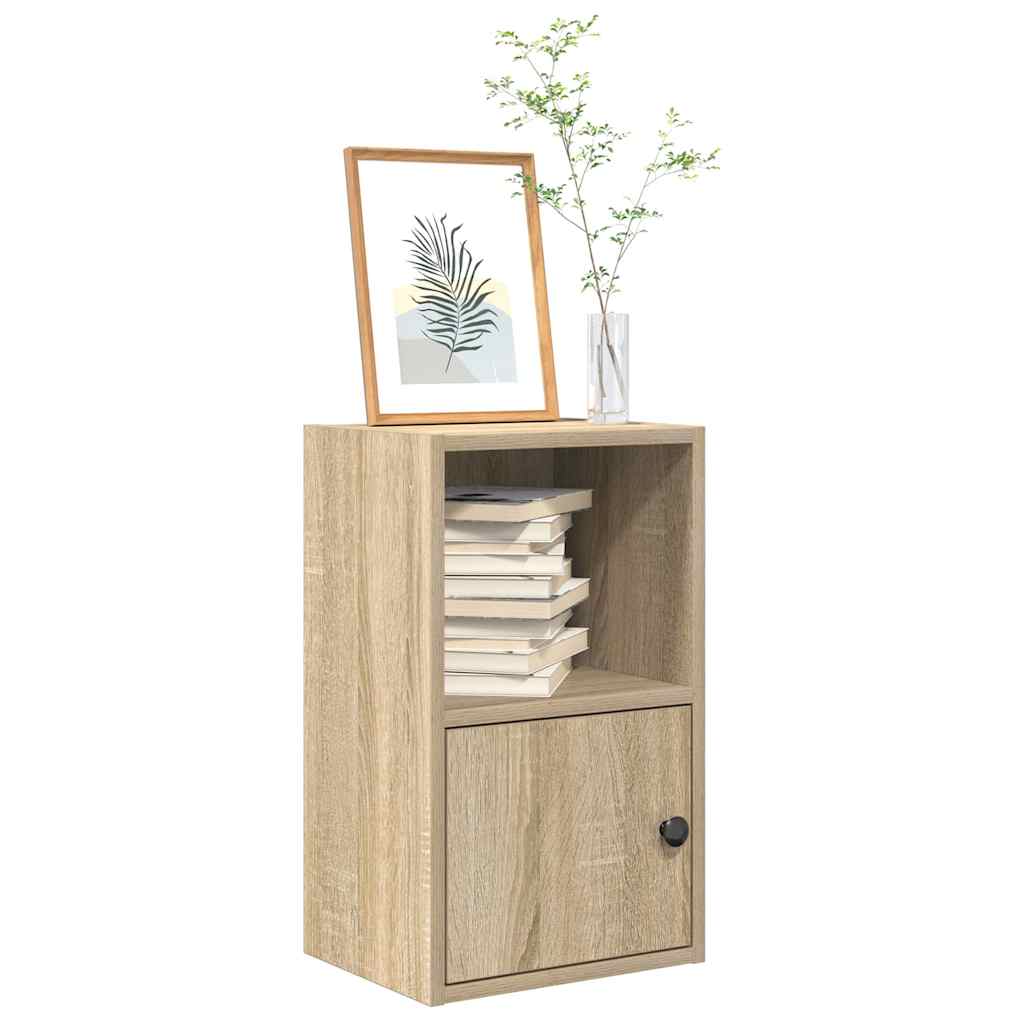 Bookcase, sonoma oak, 31x24x52 cm, processed wood