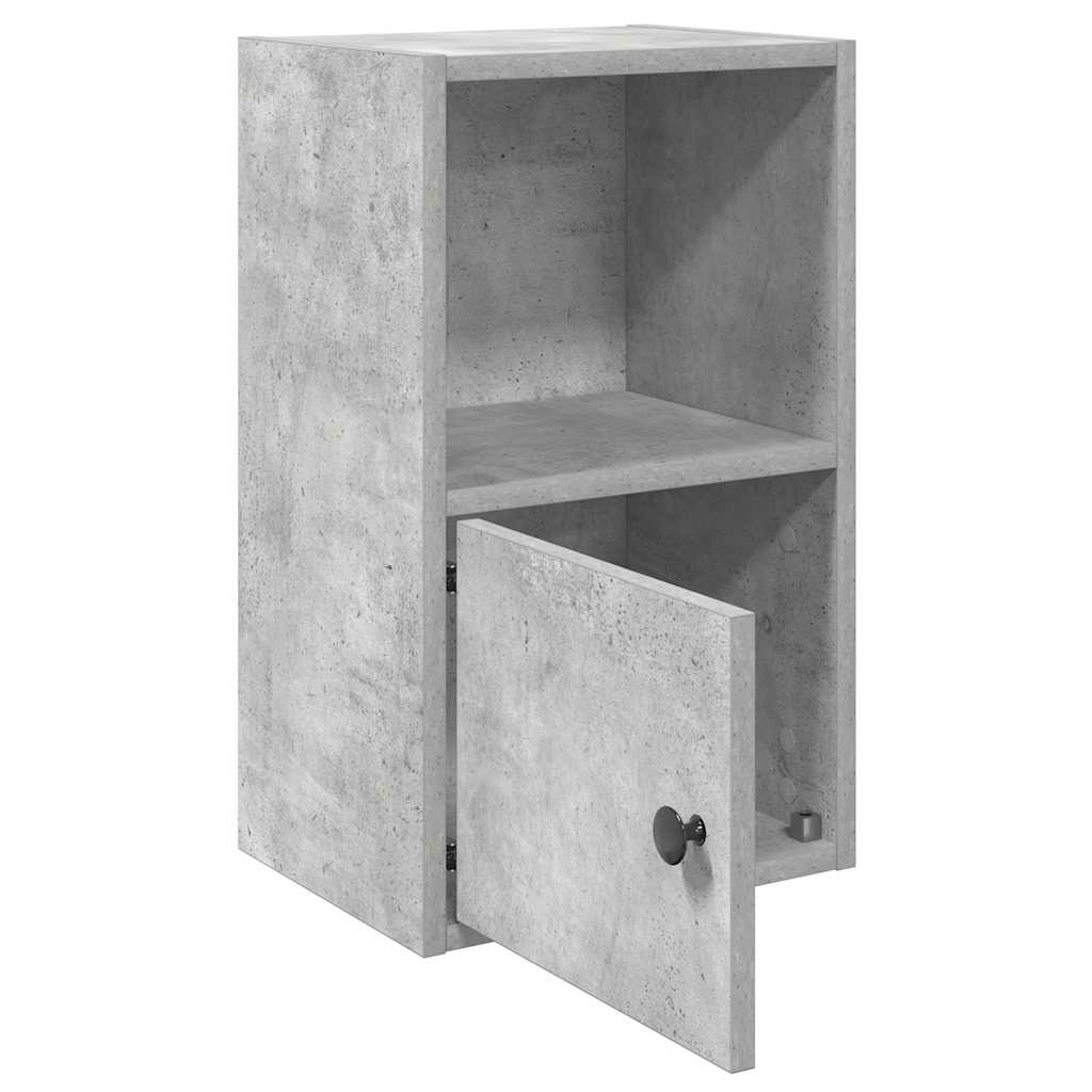 Bookcase, concrete gray, 31x24x52 cm, processed wood