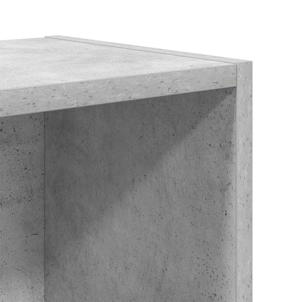 Bookcase, concrete gray, 31x24x52 cm, processed wood