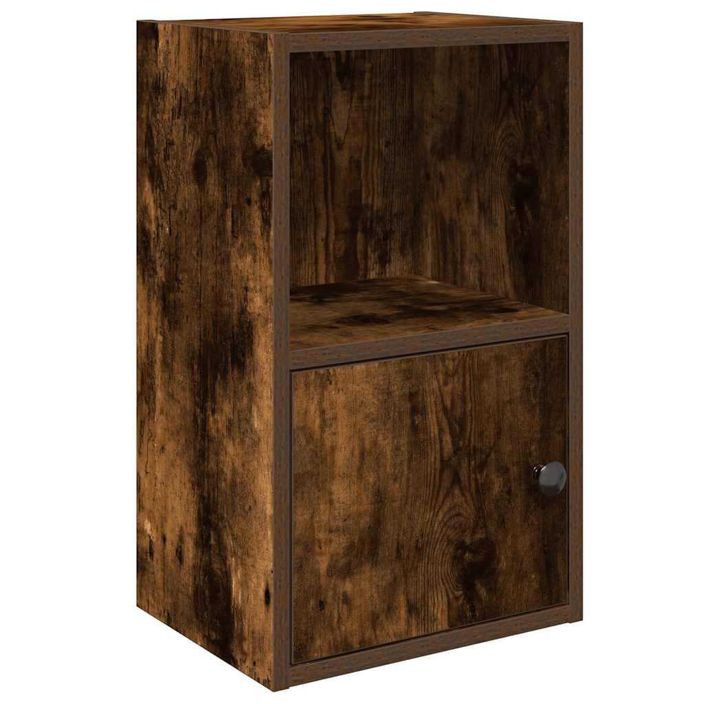 Bookcase, smoky oak, 31x24x52 cm, engineered wood