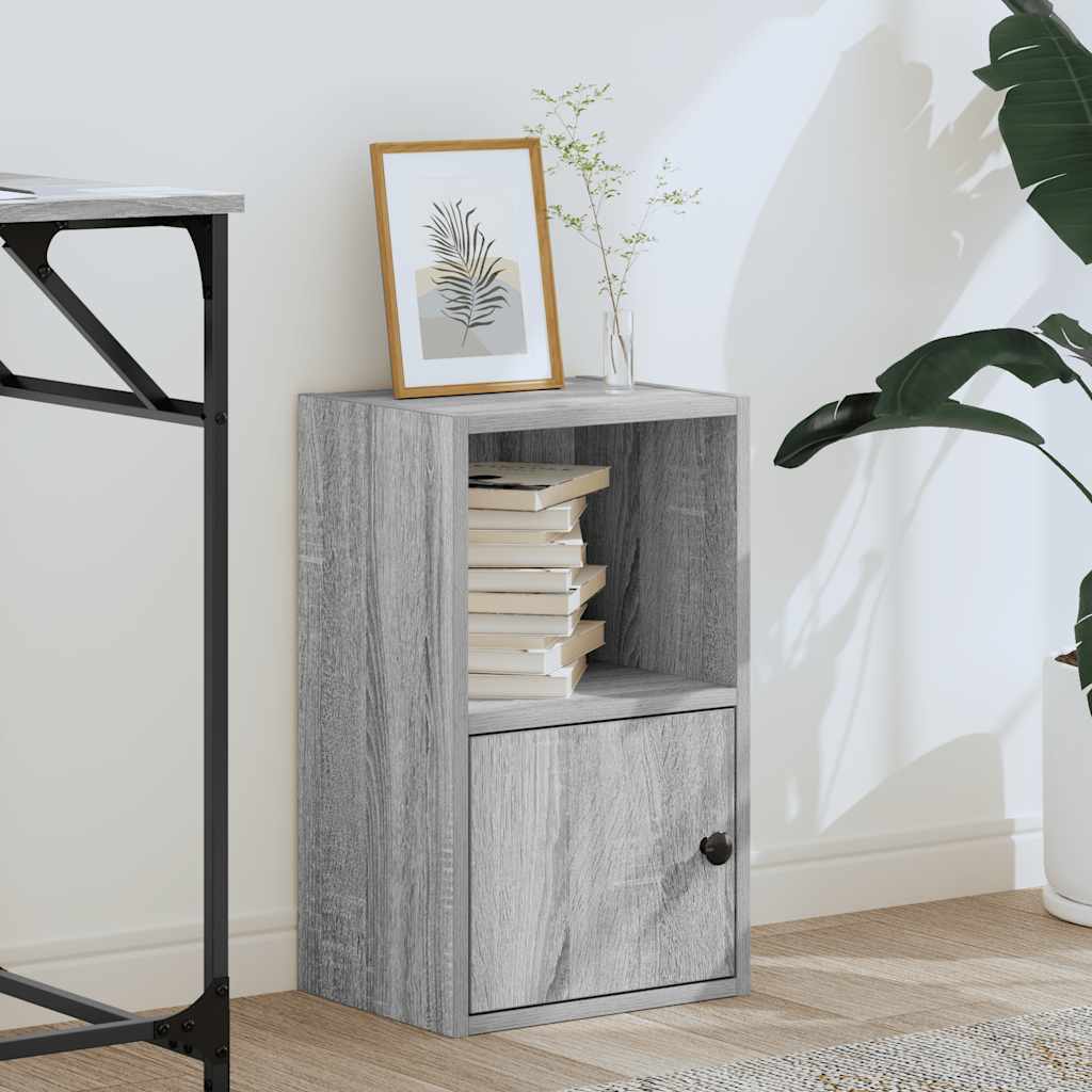 Bookcase, sonoma grey, 31x24x52 cm, engineered wood