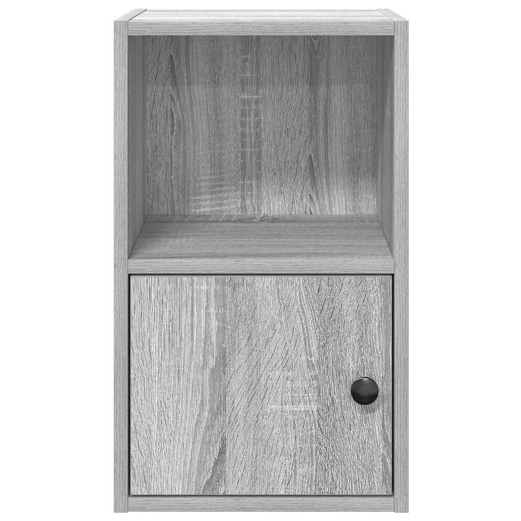 Bookcase, sonoma grey, 31x24x52 cm, engineered wood