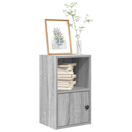 Bookcase, sonoma grey, 31x24x52 cm, engineered wood