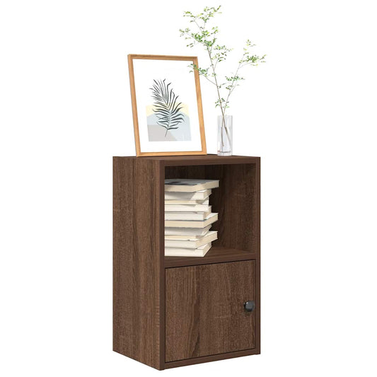 Bookcase, brown oak, 31x24x52 cm, processed wood