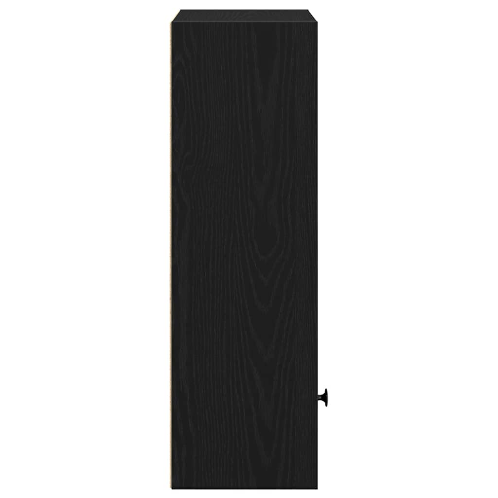 Bookcase Black Oak 31x24x77 cm Processed wood