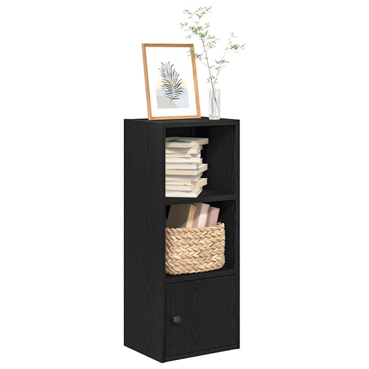 Bookcase Black Oak 31x24x77 cm Processed wood