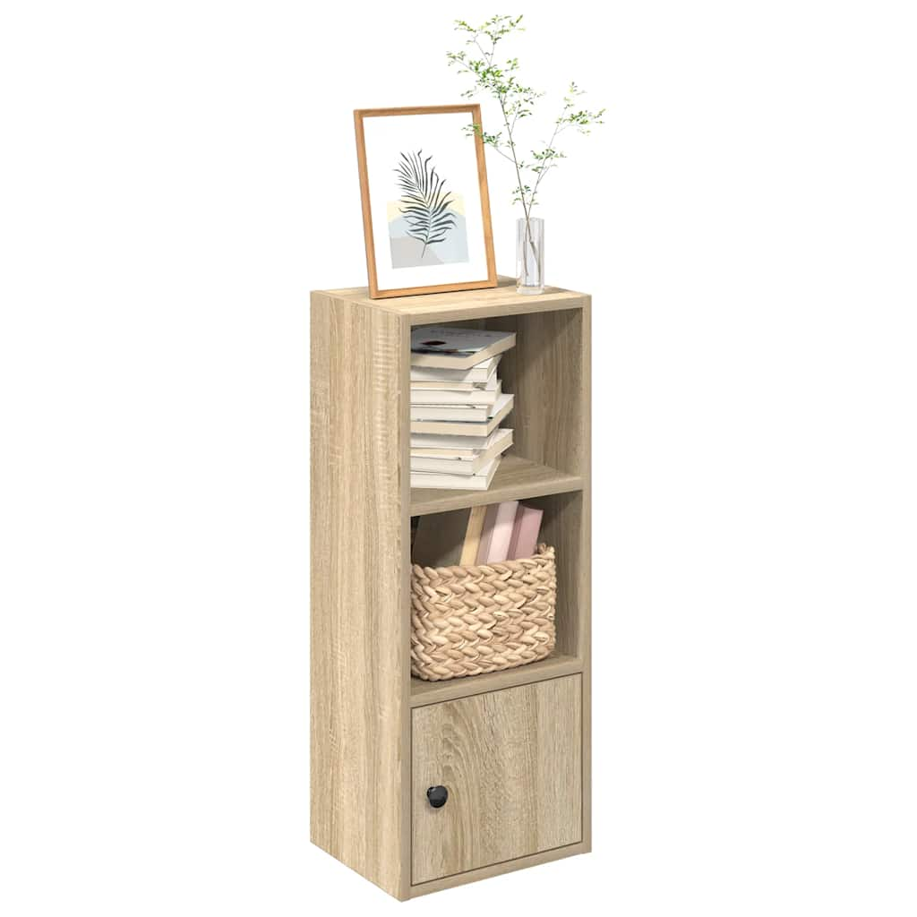 Bookcase, sonoma oak, 31x24x77 cm, processed wood