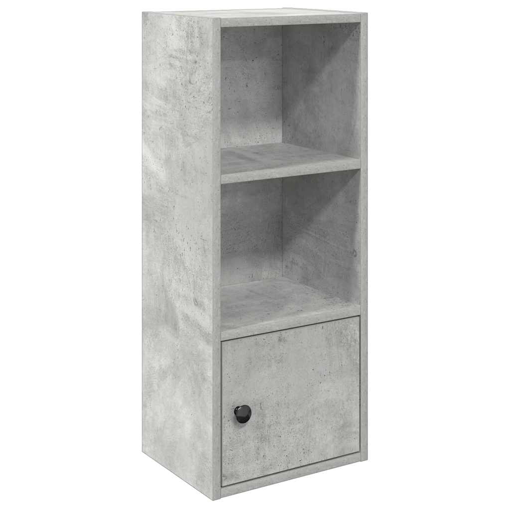 Bookcase, concrete gray, 31x24x77 cm, processed wood