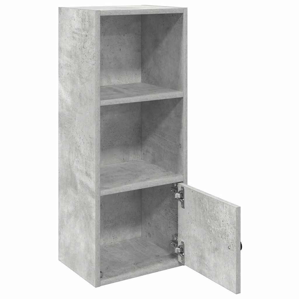 Bookcase, concrete gray, 31x24x77 cm, processed wood