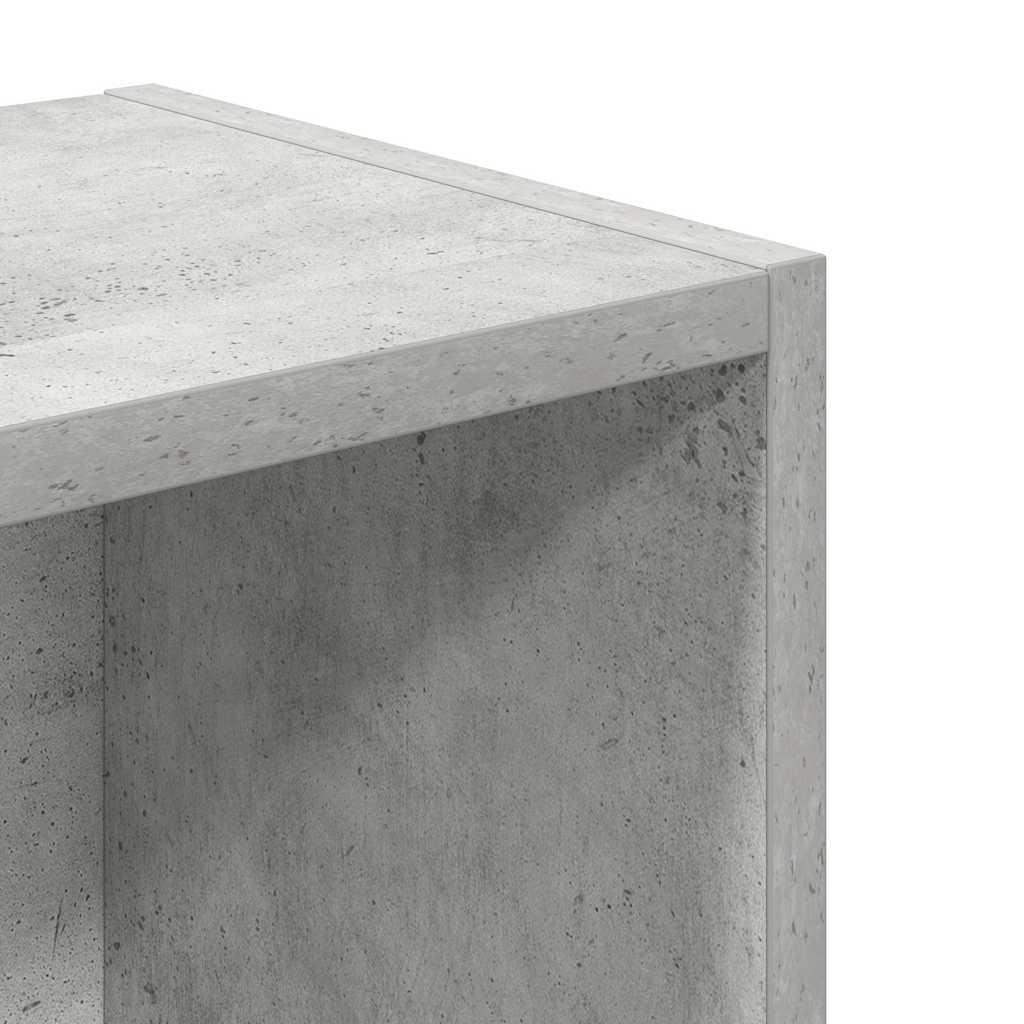 Bookcase, concrete gray, 31x24x77 cm, processed wood