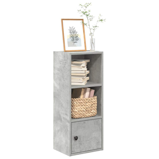 Bookcase, concrete gray, 31x24x77 cm, processed wood