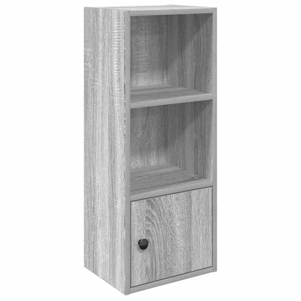 Bookcase, sonoma grey, 31x24x77 cm, engineered wood