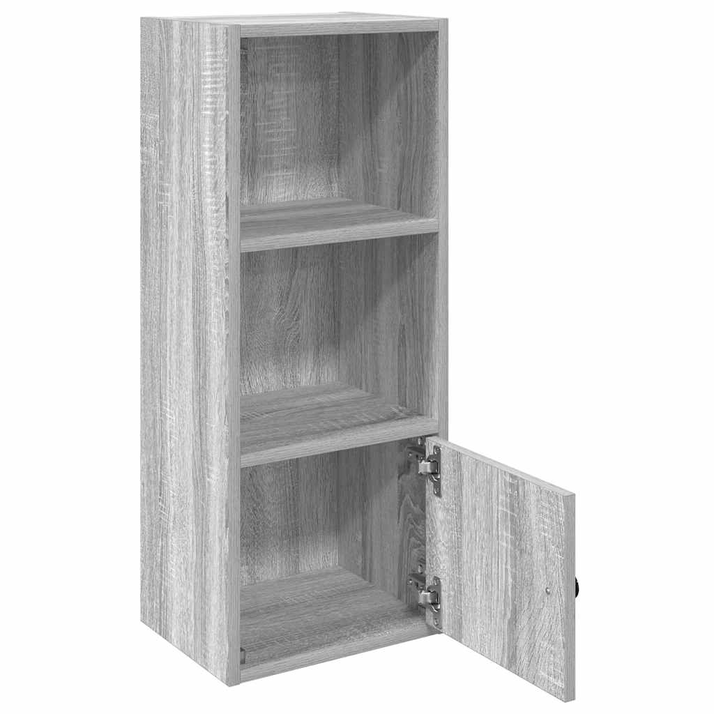 Bookcase, sonoma grey, 31x24x77 cm, engineered wood