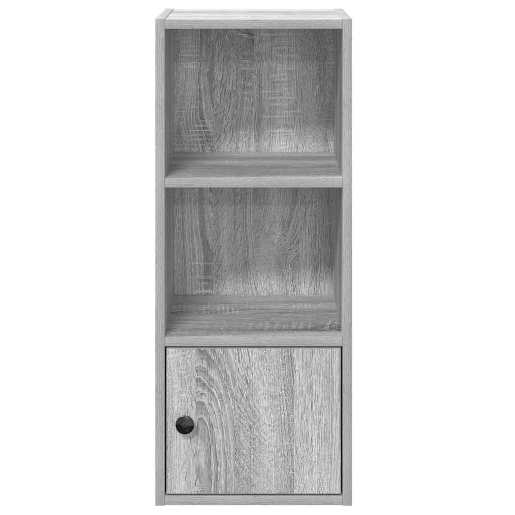 Bookcase, sonoma grey, 31x24x77 cm, engineered wood