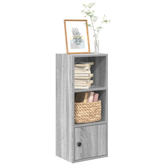 Bookcase, sonoma grey, 31x24x77 cm, engineered wood