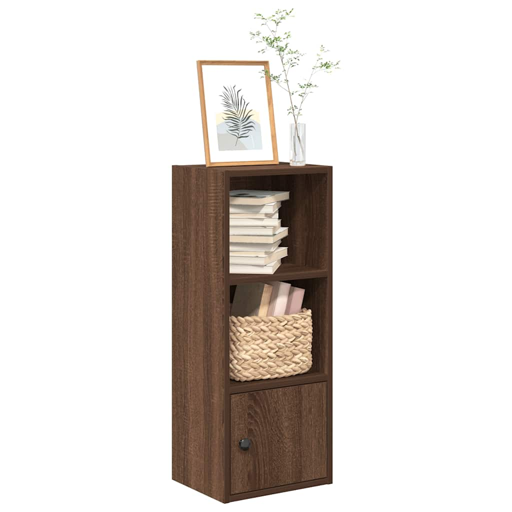 Bookcase, brown oak, 31x24x77 cm, processed wood