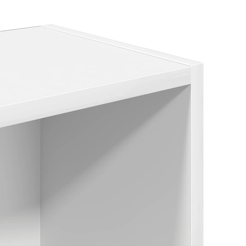 Bookcase, white, 31x24x102 cm, processed wood