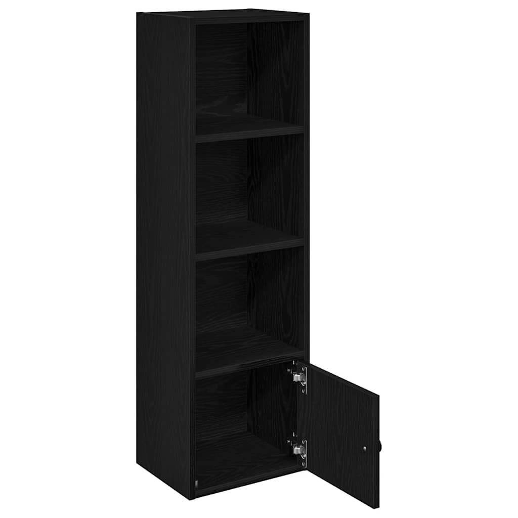 Bookcase Black Oak 31x24x102 cm Processed wood