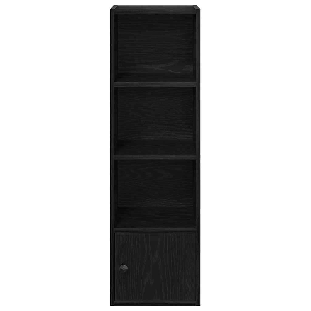 Bookcase Black Oak 31x24x102 cm Processed wood