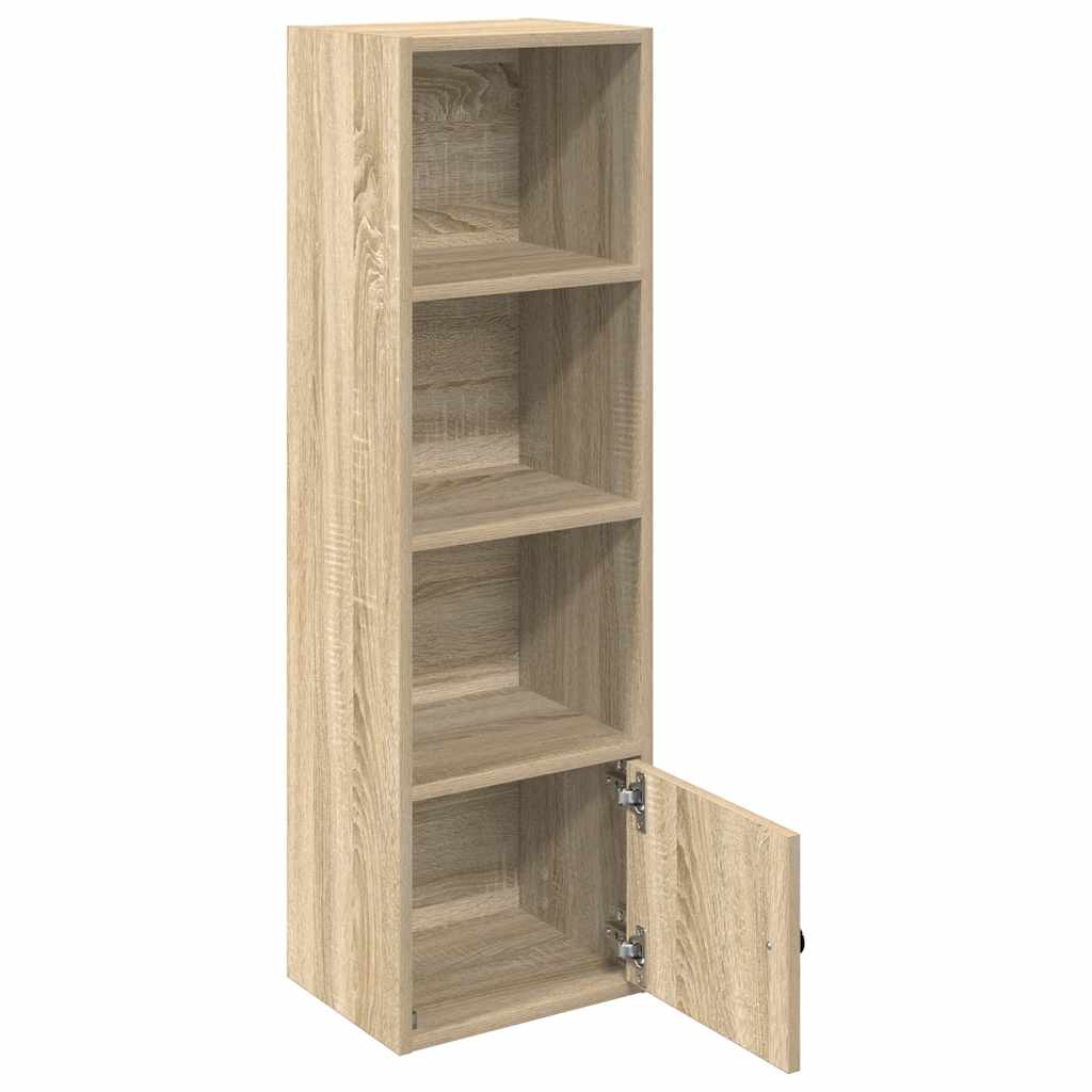 Bookcase, sonoma oak, 31x24x102 cm, processed wood