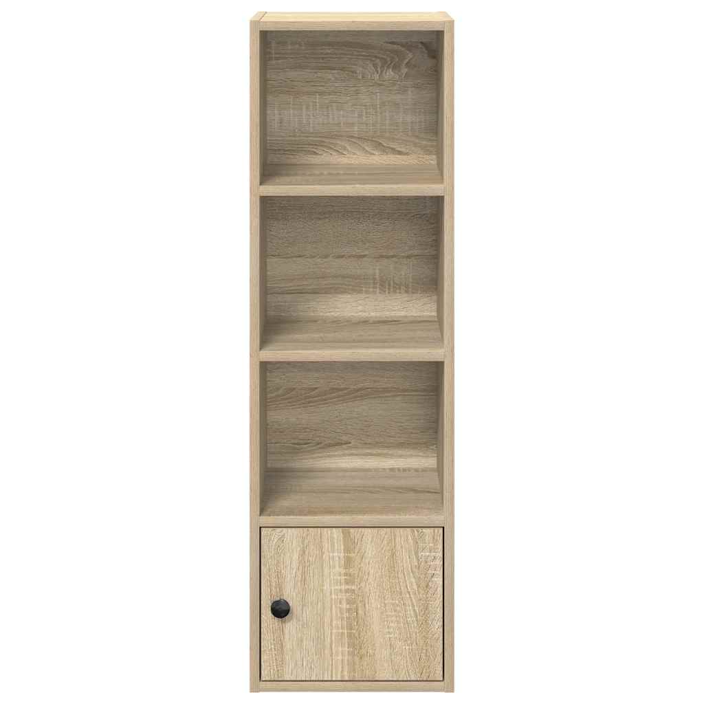 Bookcase, sonoma oak, 31x24x102 cm, processed wood