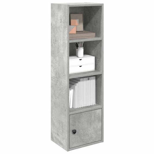 Bookcase, concrete gray, 31x24x102 cm, processed wood