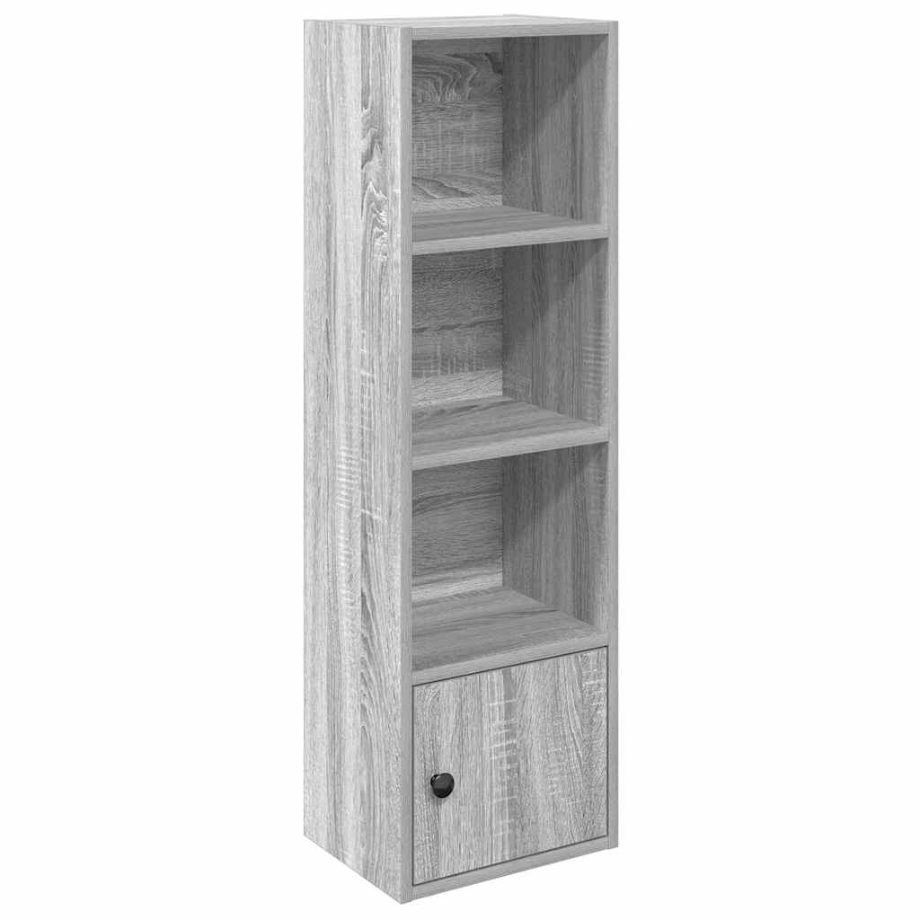 Bookcase, sonoma grey, 31x24x102 cm, engineered wood