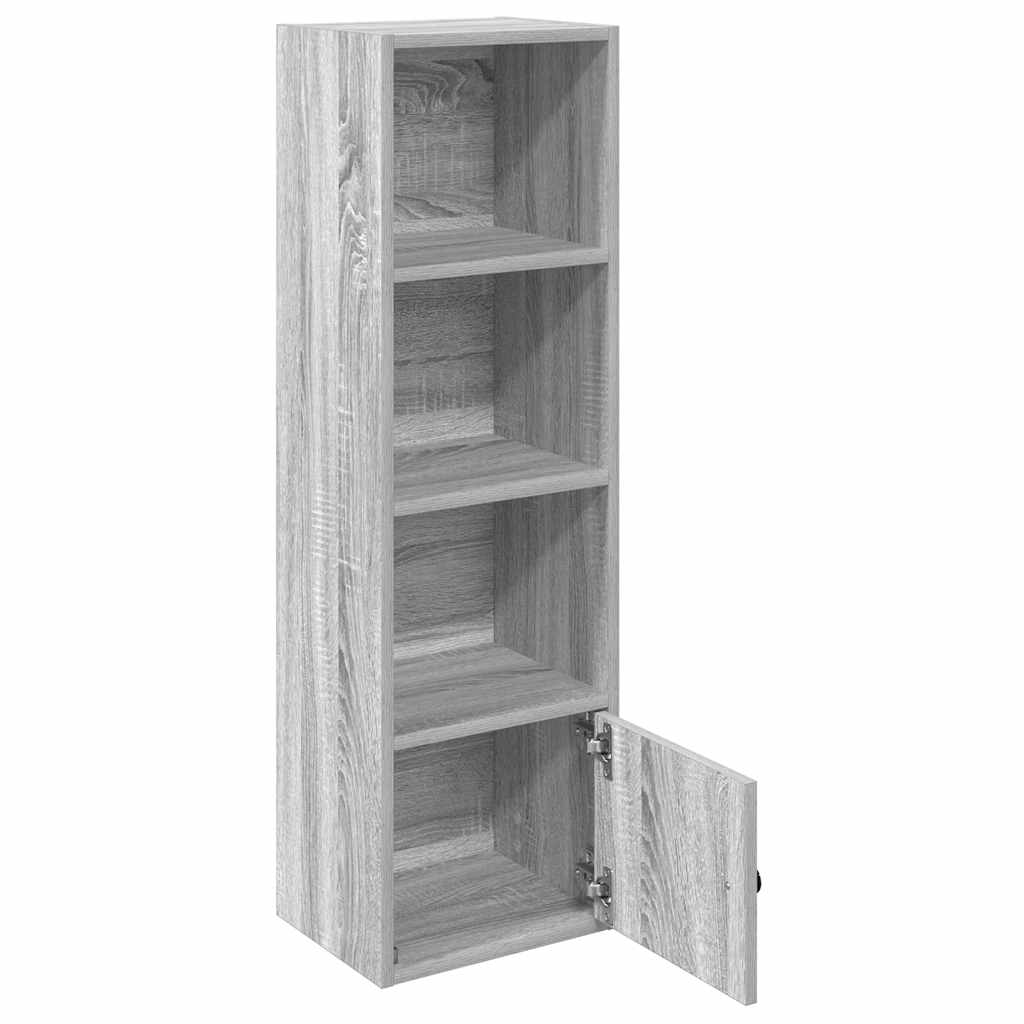 Bookcase, sonoma grey, 31x24x102 cm, engineered wood