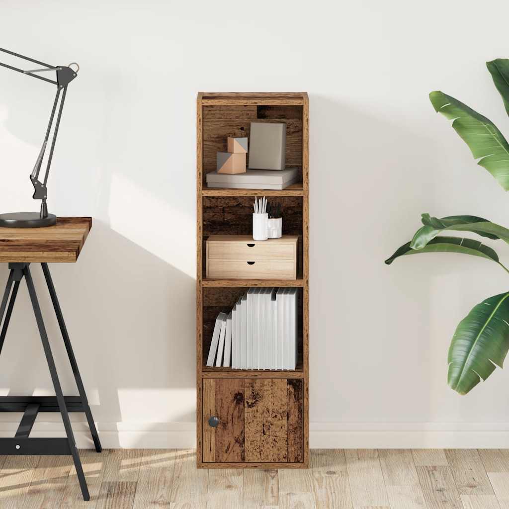 Bookcase, old wood, 31x24x102 cm, processed wood