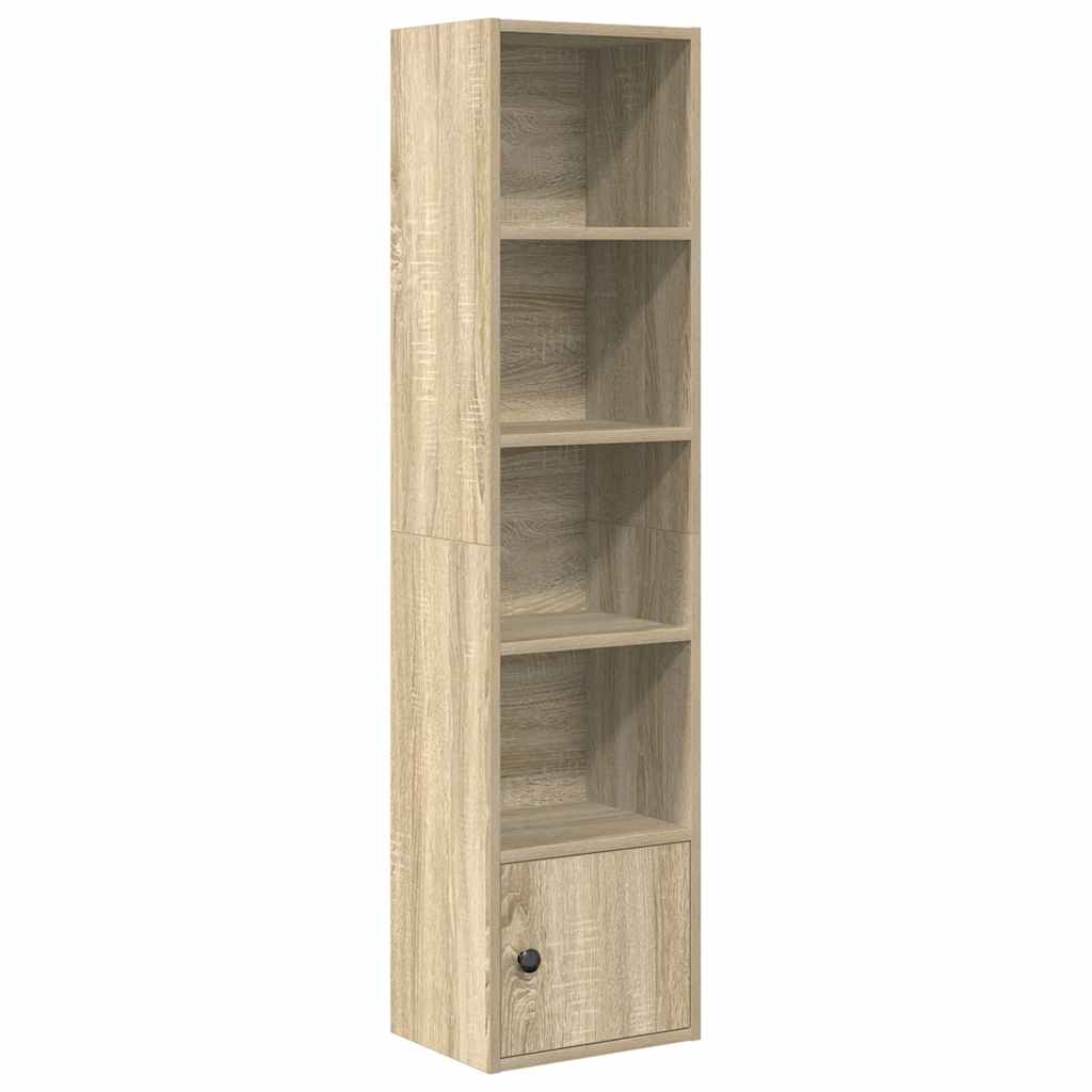 Bookcase, sonoma oak, 31x24x127 cm, processed wood